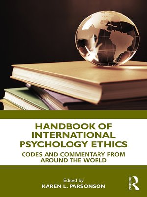 cover image of Handbook of International Psychology Ethics